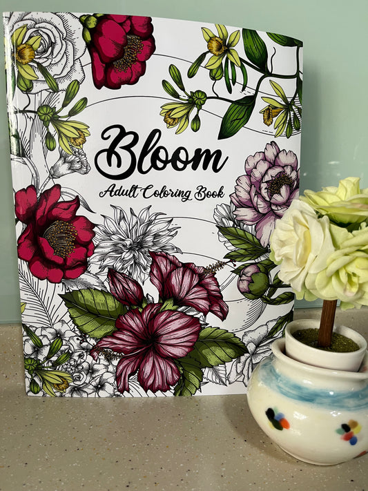 Large Print Coloring Book - Bloom