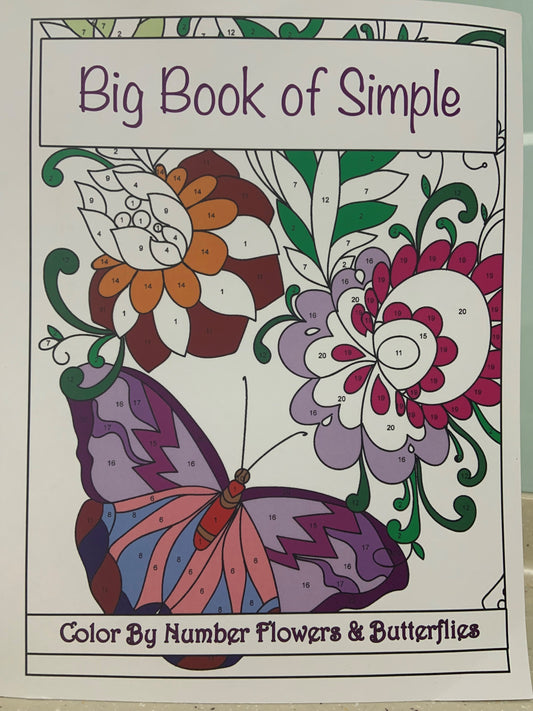 Coloring By Numbers - Big Book of Simple
