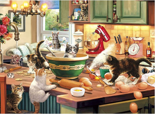 Craft Kits and Hobbies - Kitten Kitchen Capers Jigsaw Puzzle