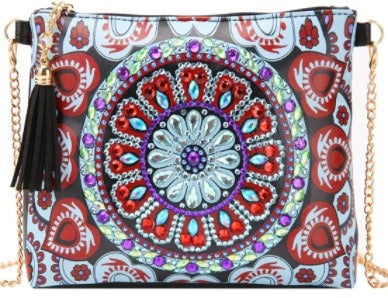 Craft Kits and Hobbies - DIY Diamond Painting Cross Body Bag (Mandala)