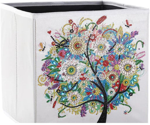 Craft Kits and Hobbies - DIY Diamond Painting Storage box (Rainbow Tree)