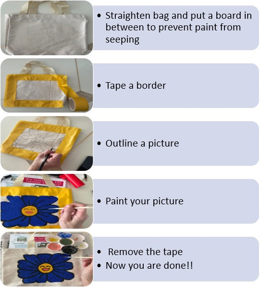 Craft Kits and Hobbies - Tote bag painting